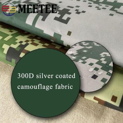 100*150cm 300D Hidden Camouflage Oxford Fabric Printed Silver Coated Cloth Sunscreen Car Cover Tent Outdoor Waterproof Fabric