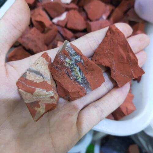 100g Natural Red Jasper Stones Healing Crystal Gemstones Mineral Specimens in Bulk Material for Jewellery For Fish Tank Aquarium