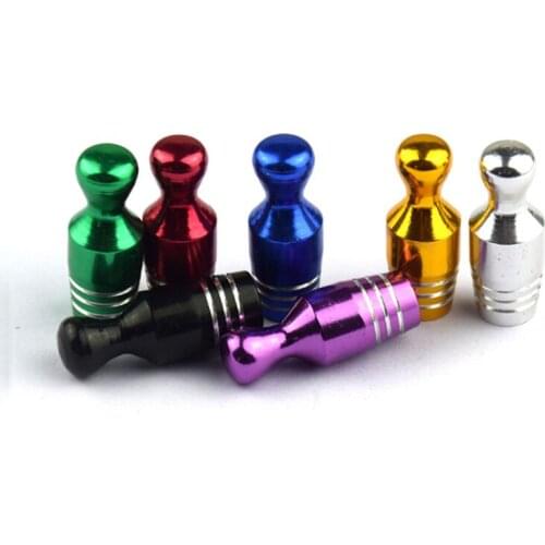 4Pcs Aluminum Bullet Car Truck Cover Bowling Tire Rim Valve Wheel Stem Caps Car-styling Fashion New Arrival Tyre Cap