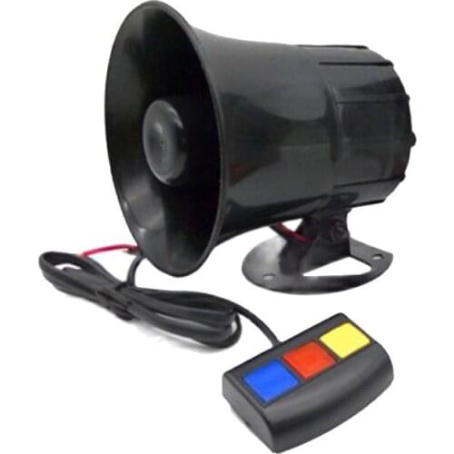 40W Horn Siren Alarm Horn 12V 115DB Siren Speaker Fire Alarm Emergency Siren