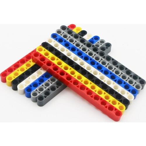 50pcs Brick Technic Parts Liftarm 1x13 Thick Studless Beam MOC Accessories Toys for kid Technic parts Bulk Building Blocks 41239