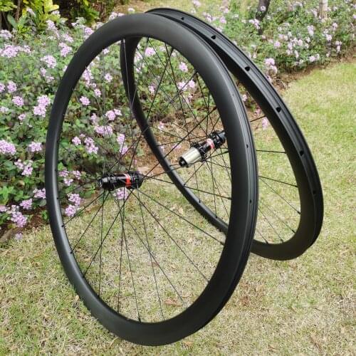 700C Asymmetric Ultralight only 1200g Wide 26mm Cyclocross Disc Brake wheels Depth 38mm 50mm 700c carbon road disc wheelset