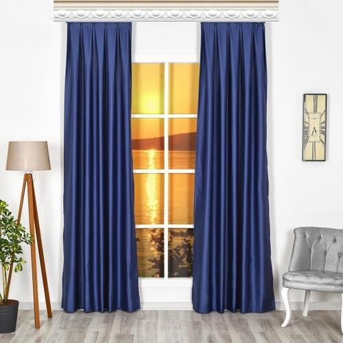 Beshome Collection Blackout Single Wing Backdrop Curtain Straight Seam