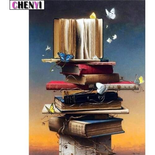 CHENYI Diy Diamond Embroidery Cross Stitch Book And Butterfly Diamond Painting Kit Full Diamonds Art Home Decoration Accessories