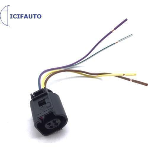 Headlight Level Sensor Front Plug Pigtail Connector Wire 1K0941274B For Audi A3 VW GTI R32 Rabbit Eos Golf Jetta Bora 4B0973712