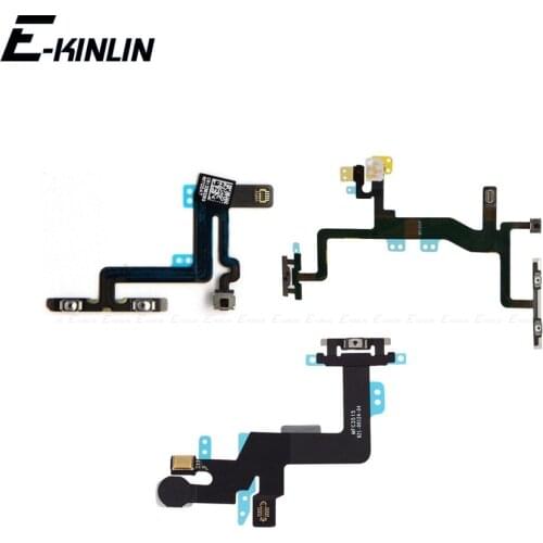For iPhone 6 6S Plus 4 4S 5 5S 5C Power Switch On Off Button Volume Button Flex Cable Ribbon