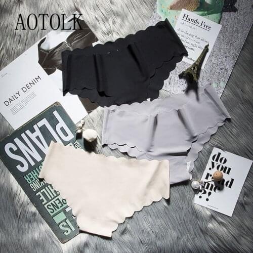 1Pac Cotton Womens Sport Lingerie Soild Color Underpants Seamless Briefs Sexy Word Low Waist Brand Fashion Panty Soft Lady Pant