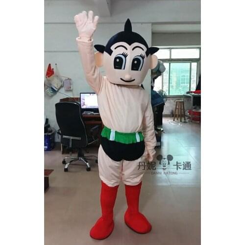 Astro Boy Mascot Costume Fancy Dress Party Costume Adult Size Cartoon Character Cute Mascot Halloween Party Suit Free Shipping