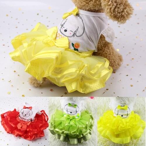 Summer Dress for Dog Pets Dog Clothes Chihuahua Wedding Dress Skirt Puppy Clothing Spring Dresses for Dogs Pet Clothes XS-2XL