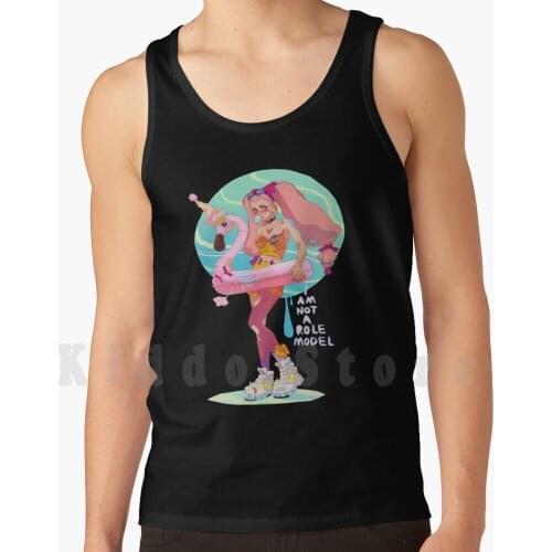 I Am Not A Role Model tank tops vest 100% Cotton Summer Rebel Role Model Protest Pool Sun Toy Fun Funny Good Time