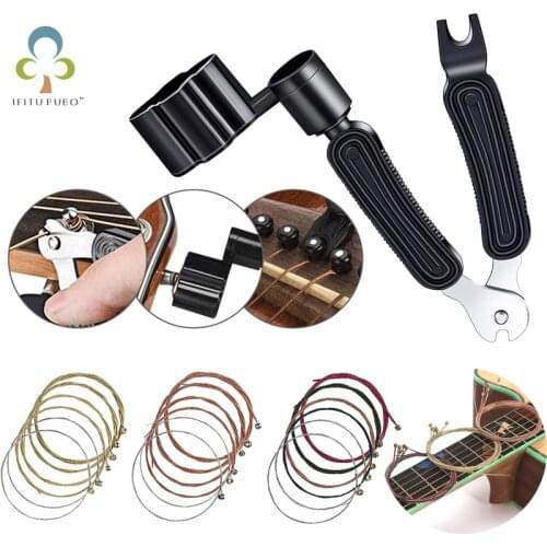 6Pcs Copper Strings 3 In 1 Stringed Instrument Tools for Classic Guitar Strings Steel Wire Acoustic Folk Guitar Accessories YJN