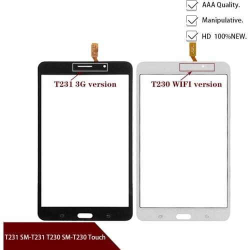 New 7'' For Samsung Galaxy Tab 4 7.0 T231 SM-T231 T230 SM-T230 Touch Screen Digitizer Sensor Panel Tablet Replacement Parts