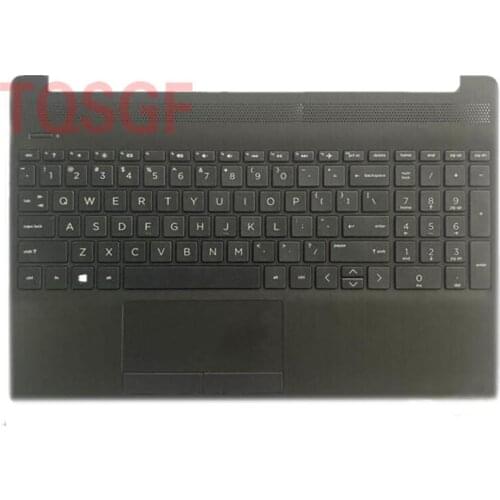 New and Original Top Cover Upper Case for HP 15 15S-DU DY DW TPN-C139 Black