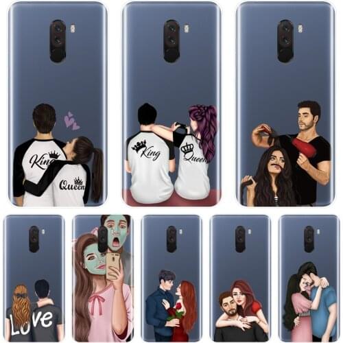 Couple Back Cover For Xiaomi Redmi S2 4A 5A 6A 5 Plus Soft Silicone Phone Case For Pocophone F1 Redmi Note 4 4X 5 5A 6 Pro Prime
