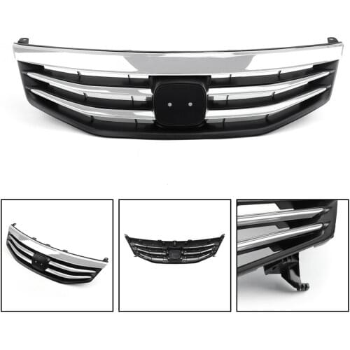 Fit For Honda Accord 2011-2012 High quality Radiator Bumper Grille Front Upper Chrome Grill 1pcs