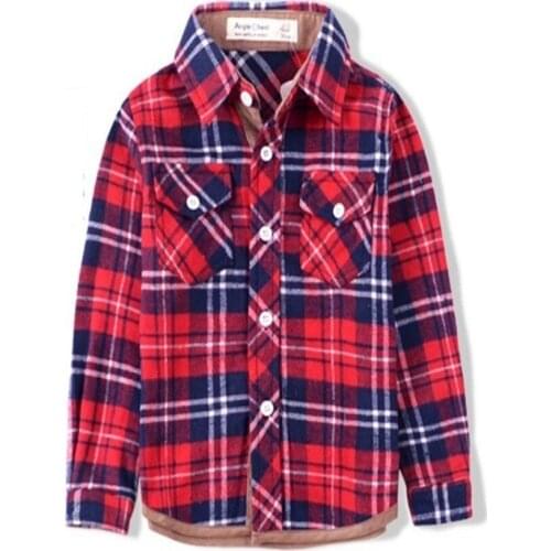 Baby Boys Girls British Plaid Shirt Girl Classic London Style Blouse Kids Children Spring Autumn Tops 2021 Fashion 25