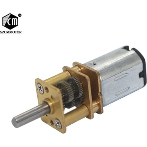 N20 Geared Motor Speed 7.5 15 30rpm Micro DC Gear Motors with Reduction Ratio 1000 All Metal Gearmotors Mini Low Speed Motors