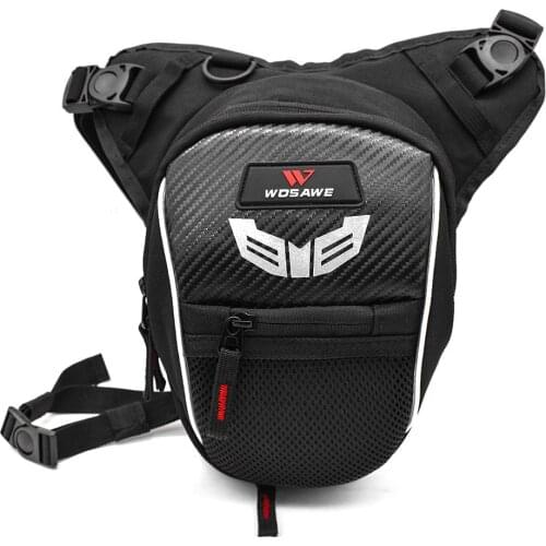 2.8L - 4.6L Multifunctional Reflective Drop Leg Bag Lightweight Motorcycle Bike Cycling Bag Outdoor Casual Waist Pack Thigh Bag