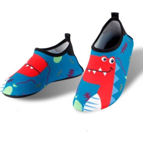 Toddler Kids Swim Water Shoes Baby Child Quick-Dry Non-Slip Cute Cartoon unicoin Printed Barefoot Aqua Socks For Beach Pool