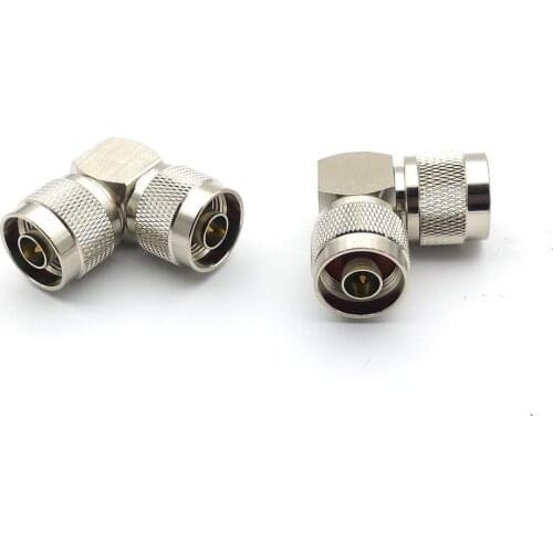10PCS BRASS N type male plug to N type male plug RA RF Coaxial Connector Adapter