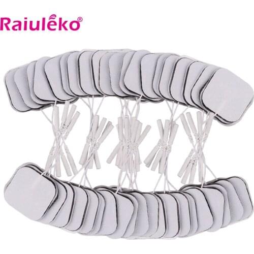 50/100Pcs Electrode Pads For Tens Acupuncture Physiotherapy Machine EMS Nerve Muscle Stimulator Slimming Massager Patch 5*5cm