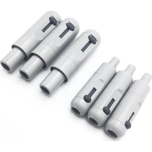 6pcs Grey Universal HVE Level Valve Saliva Swivel Sucker Suction Handle for dental chair Unit clinic