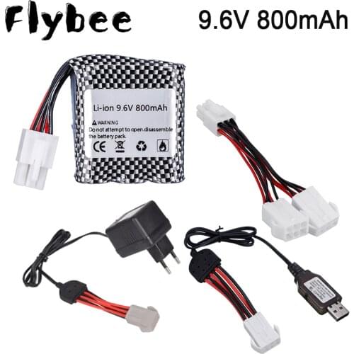 16500 Battery 9.6V 800mAh Li-ion battery for 9115 9116 S911 S912 High Power RC Truck RC Car EL-6P plug 9.6v battery spare parts