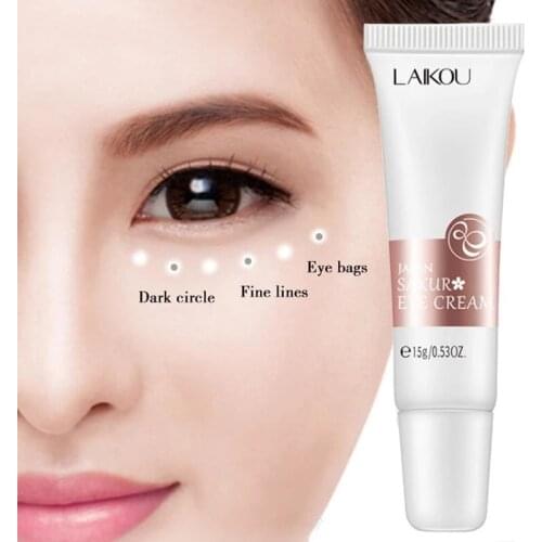 LAIKOU Sakura Essence Extract Eye Cream Anti-Aging Firming And Smooting Wrinkles Anti-Puffiness Dark Circle Brighten Eyes Skin