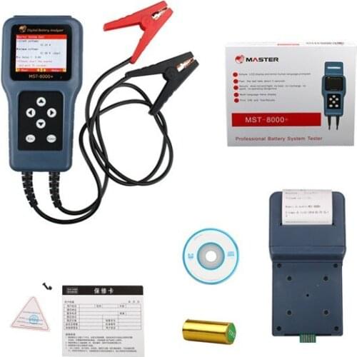 Automobile And Motorcycle Battery Tester MST-8000 12V & 24V Car Charging System Test Tool With Separable Printer