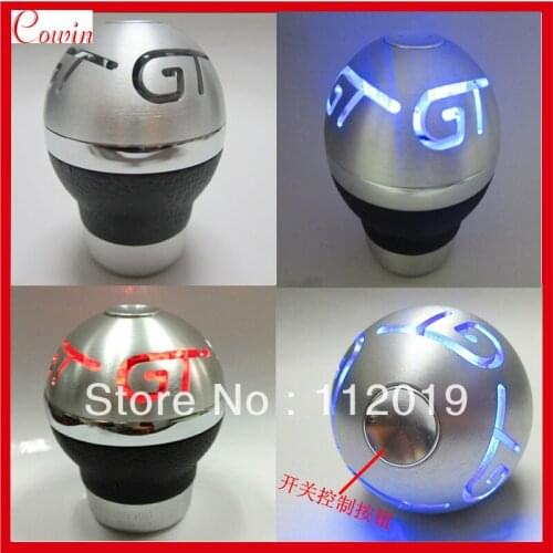 Free shipping Auto Car Universal Personality gear shift knob Manual Gear stick Shift Shifter Lever Knob with glaring led light