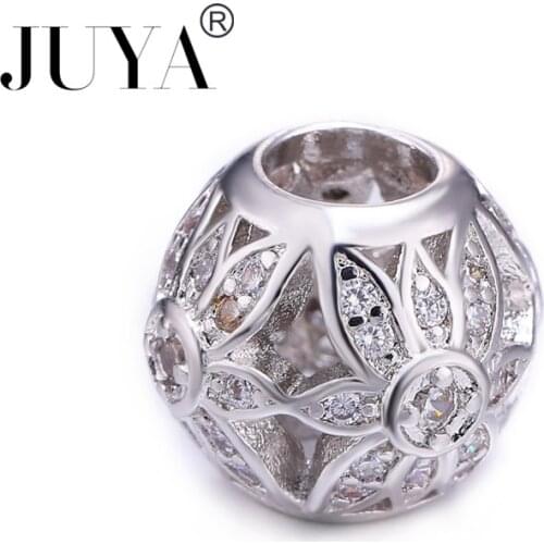 Statement Flower Beads Charms Fit Original Bracelets Necklaces for Women DIY Jewelry Hollow Large Hole Beads For Jewelry Making