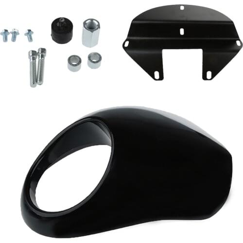 Black Plastic Motorcycle Headlight Front Visor Fairing For Motorcycle Accessories Parts