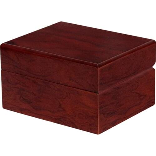 Wooden Watch Case Storage Box Wristwatch Display Holder with Removable White Cushion, Travel, Gift Packing