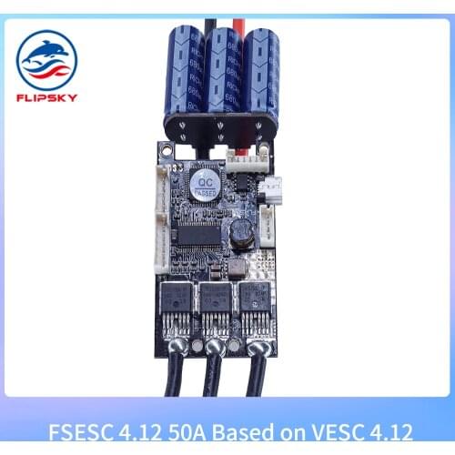 Flipsky esc Electric Speed Controller FSESC 4.12 50A Based on VESC4.12 Remote Control for Electric Skateboard Ebike Scooter