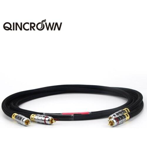 HIFIRCA G5-88 four core silver audio signal cable RCA wire