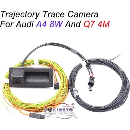 Rear View Trunk handle Camera with Highline Guidance Line Wiring harness For Audi NEW A4 A5 B9 8W Q7 4M 3V0 827 566L 3V0827566L