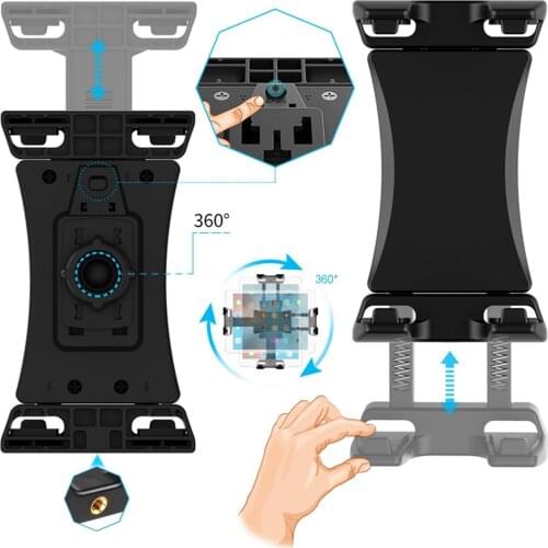 Sturdy Tablet Phone Tripod Monopod Clamp for Tablet Cell Phone More