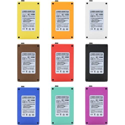 MasterFire 10set/lot High Quality Super Rechargeable Portable Lithium-ion Battery Pack DC 12V 3000mAh With silicon case DC 12300