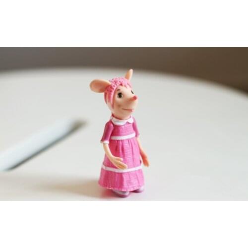 Cute Pink Mouse Girl Figure Toy Model Children Birthday Gift Home Furniture Decoration