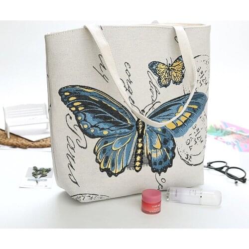 National Style Mommy Canvas Shoulder Bag Casual High Capacity Hand Bag, Female Bag, Lunch Box, Bag Multifunction Storage Handbag