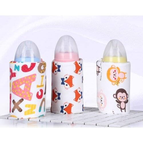 Portable USB Baby Bottle Warmer Travel Cup Heater Outdoor Infant Milk Feeding Bottle Bag Cover 28.0cm*13cm