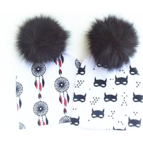 Fashion animal fox tiger costume baby cap hat pom pom Baby Hat Cap Baby Hats Hat Children Boys Beanie Kids Cap for Girl and boy
