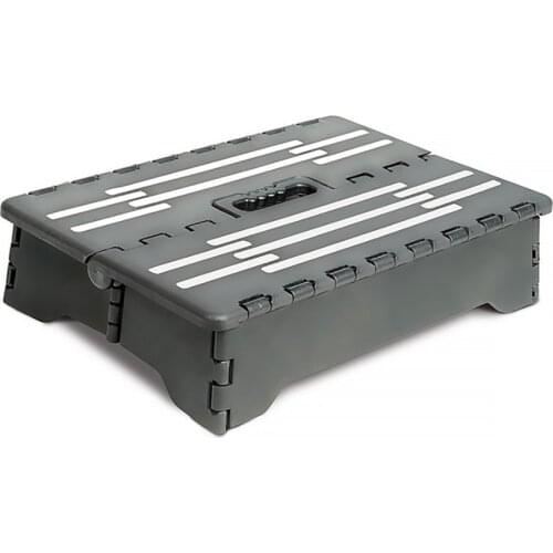 Folding Step Stool - Lightweight and Portable Stepstool for Adults, Kids, Kitchen Garden Bathroom Stepping Stool, Black