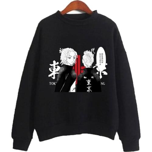 Tokyo Avengers Japanese Anime Hoodie Men Tops Harajuku Kawaii Tokyo Avengers Graphic Tees Unisex Cartoon hoodie