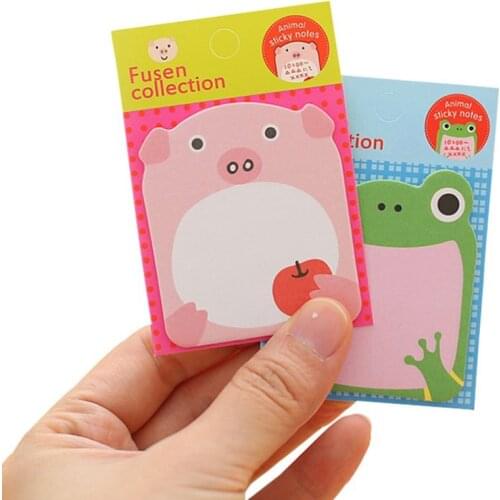 1PC Cute Kawaii Animal Sticker Bookmark It Marker Memo Index Tab Sticky Post Notes 8cm x 5.4cm 20 Sheet