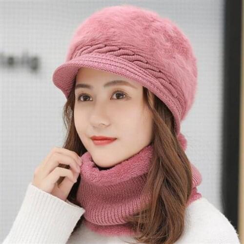 Unisex Winter Knitted Hat Star Design Fleece Beanie Men Women Hat Warm Winter Hats For Men Bonnet Baggy Hat