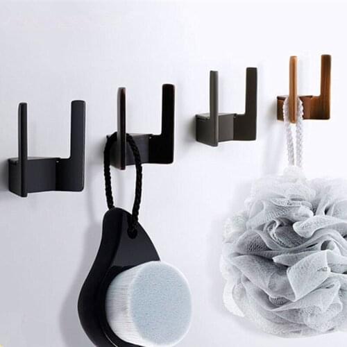 1Pc Creative Zinc Alloy Wall-mounted Bathroom Coat Hook Home Living Room Door Back Key Towel Hanging Storage Holder