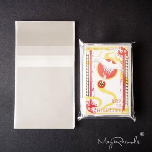 20 Clear Dust-proof Resealable Protective Outer Sleeves for Cassette Tape