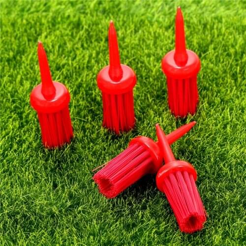 50Pcs Plastic Bristles Golf Brush Tees Driver Training Bristle Tee 62mm Golf Brushes Tee Tool Accessories Golf Training Aids