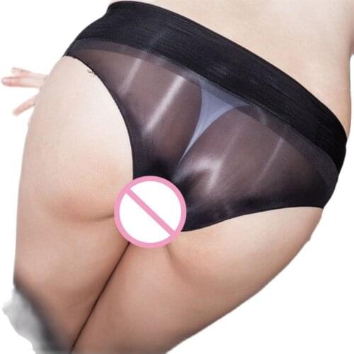 912 Needle Oil Gloosy Transparent Fantasy Tangas Women Sexy Lucency Erotic Briefs Underwear Lingerie See Through Exotic Bragas